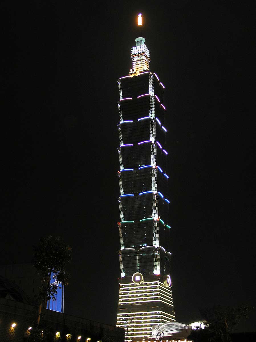 台北101大樓燈光